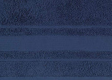 Load image into Gallery viewer, Qute Home Spa & Hotel Towels 6 Piece Towel Set, 2 Bath Towels, 2 Hand Towels, and 2 Washcloths - Navy Blue