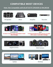 Load image into Gallery viewer, Microphone System Headset Mic/Stand Mic/Lavalier Lapel Mic with Rechargeable Bodypack Transmitter & Receiver 1/4" Output for iPhone, PA Speaker, DSLR Camera, Recording, Teaching