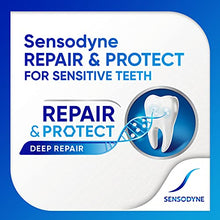 Load image into Gallery viewer, Sensodyne Repair and Protect Whitening Toothpaste, Toothpaste for Sensitive Teeth and Cavity Prevention, 3.4 oz (Pack of 4)