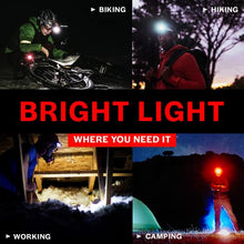 Load image into Gallery viewer, GearLight LED Head Lamp - Pack of 2 Outdoor Flashlight Headlamps w/ Adjustable Headband for Adults and Kids - Hiking & Camping Gear Essentials - S500