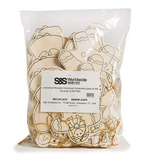 Load image into Gallery viewer, S&S Worldwide Unfinished Wooden Christmas Ornament Assortment, Pk48