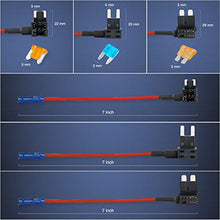 Load image into Gallery viewer, Nilight - 50040R 10 Pack 12V Car Add-a-Circuit Fuse Adapter with Standard and Mini TAP Profile TAP Blade Fuse for Cars Trucks Boats,2 Years Warranty