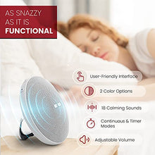 Load image into Gallery viewer, Kyle & Bryce - Sleep Therapy Sound Machine - White Noise Machine - 18 Sleep Machine Soundtracks - Sound Machine for Baby & Adults, Home, Office, and Meditation… (White)