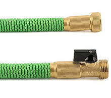 Load image into Gallery viewer, GrowGreen Garden Hose, Expandable Garden Hoses, Water Hose with High Pressure Hose Spray Nozzle, Flexible Garden Hose with All Brass Connectors, Leak Proof, Durable, Heavy Duty Material (50 Feet)