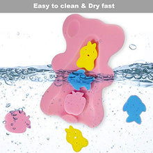 Load image into Gallery viewer, HALLO Soft Infant Bath Sponge Skid Proof Baby Bath Mat Newborn Odor Free (Pink)