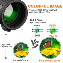 Load image into Gallery viewer, Monocular Telescope - 12X50 High Power 【HD Monocular for Bird Watching】 with Smartphone Holder & Tripod IPX7 Waterproof Monocular Made by Hyper FMC BAK4 Prism & Eco-Friendly Materials
