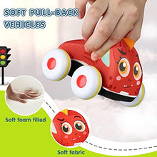 Load image into Gallery viewer, Toy Life Plush Elephant Baby Toys - Newborn Baby Musical Toys for Baby 0 to 36 Months & Soft Dinosaur Pull Back Cars for Toddlers 1-3 Baby Car Toy Soft Pull Back Vehicles Dinosaur Toys for Tod