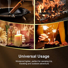 Load image into Gallery viewer, UVeeSA Triple Jet Flame Torch Lighter, for Men, Refillable Butane Lighter, Windproof Gas Lighter, Adjustable Candle Lighter with Gift Box for Boyfriend, Dad - Without Gas