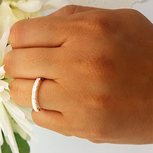 Load image into Gallery viewer, Dazzlingrock Collection 0.60 Carat (ctw) 14K Princess & Baguette Diamond Ladies Wedding Stackable Band, White Gold, Size 6.5