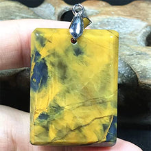 Load image into Gallery viewer, Natural Pietersite Stone Pendant Pietersite Crystal Stone Jewelry For Women Men Healing Energy Luck Gift 36x27x9mm rectangle Beads Silver Rare Gemstone
