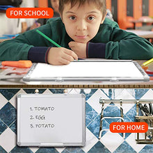 Load image into Gallery viewer, Small Dry Erase White Board 16" x 12" Magnetic Hanging White Board for Wall Portable Mini Whiteboard for Kids, Students & Teachers