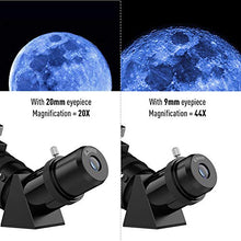 Load image into Gallery viewer, Telescope, 70mm Aperture 400mm AZ Mount, Fully Multi-Coated Optics, Telescopes for Adults, Telescope for Kids Beginners Astronomy Refractor Telescope Travel Scope with Tripod, Phone Adapter, Backpack