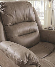 Load image into Gallery viewer, Signature Design by Ashley Barling Power Recliner Adjustable Headrest Mushroom