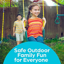 Load image into Gallery viewer, Jungle Gym Kingdom Outdoor Swing Seat Replacement - Pack of 1 Replacement Swings for Swingsets for Outside with Plastic Coated Chains and 2 Hooks, Playground Accessories, Green