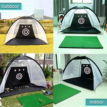 Load image into Gallery viewer, Golf Practice Net, 10x7ft Golf Hitting Training Aids Nets with Target and Carry Bag for Backyard Driving Chipping - 1 Golf Mat -5 Golf Balls - 1 Golf Tees- Men Kids Indoor Outdoor Sports Game