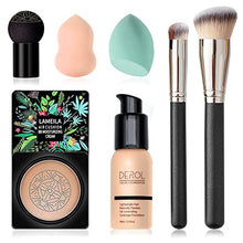 Load image into Gallery viewer, Mushroom Head Air Cushion CC Cream & Foundation, Foundation Brush Powder Brush, Moisturizing Matte Oil Control Concealer, Bright Makeup Base, Long Lasting Liquid Foundation(Nude #103)