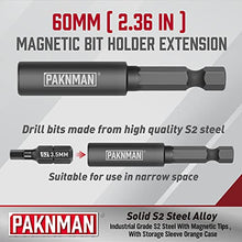 Load image into Gallery viewer, PAKNMAN 25-Piece Hex Head Allen Wrench Drill Bit Set, 1/4”Magnetic Extension, Metric and SAE S2 Steel Hex Bits Set, 1" Long