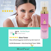 Load image into Gallery viewer, Rose Water Facial Toner for Acne| Alcohol-Free | Facial Toner for Aging Skin - Helps Unclog Pores - Decrease Acne- Hydrating Primer & Setting Hydrosol for Sensitive Skin by MintPear®