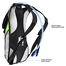 Load image into Gallery viewer, KUYOU Hydration Pack with 2L Hydration Bladder Water Rucksack Backpack Bladder Bag Cycling Bicycle Bike/Hiking Climbing Pouch (Green)