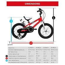 Load image into Gallery viewer, RoyalBaby Kids Bike Boys Girls Freestyle BMX Bicycle With Kickstand Gifts for Children Bikes 18 Inch White