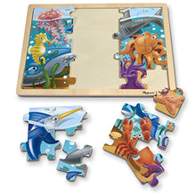 Load image into Gallery viewer, Melissa & Doug Under the Sea Ocean Animals Wooden Jigsaw Puzzle With Storage Tray (24 pcs)