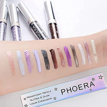 Load image into Gallery viewer, Glitter Eyeshadow Liquid Shiny Liquid Eyeshadow Liquid Eyeliner, Long Lasting, Quick-Drying, Opaque, Gel-Based Formula, Multi-Dimensional Eye Looks Eye Shadow Set, Gift for Girls and Women (A9)