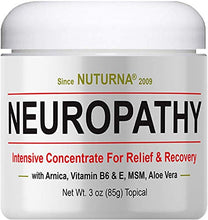 Load image into Gallery viewer, Neuropathy Nerve Pain Relief Cream - Maximum Strength Relief Cream for Feet, Hands, Legs, Toes Pain Reliever, Large 3 oz Ultra Strength Arnica, MSM, Menthol, Soothing, Fast-Acting Anti-Inflammatory