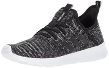Load image into Gallery viewer, adidas Women's Cloudfoam Pure Running Shoe, black/black/white, 8 Medium US
