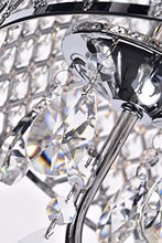 Load image into Gallery viewer, Edvivi Marya 4-Light Chrome Round Crystal Chandelier Ceiling Fixture | Beaded Drum Shade | Glam Lighting