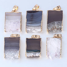 Load image into Gallery viewer, Bonnie 24 inch Agate Stone Crystal Pendant Necklace Natural Stone Handmade Jewelry (5)