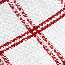 Load image into Gallery viewer, T-fal Textiles Cotton Flat Waffle Dish Cloth, Highly Absorbent, Machine Washable, 12" x 13", Red, 4-Pack
