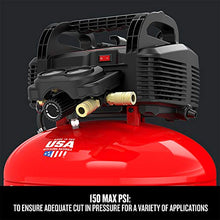 Load image into Gallery viewer, CRAFTSMAN Air Compressor, 6 Gallon, Pancake, Oil-Free with 13 Piece Accessory Kit (CMEC6150K)