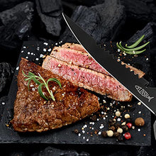 Load image into Gallery viewer, PAUL MAIER Grill Tool Set Including Filet Knife with Scabbard, Multi-Function Heavy-Duty Scissors, Barbecue Tongs, Barbecue Brush2 ,Wooden Handle Barbecue Needle10, Waterproof Storage Bag