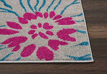 Load image into Gallery viewer, Nourison Passion Bohemian Floral Grey 6'7" x 9'6" Area Rug, (7'x10')