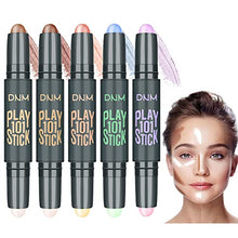 Load image into Gallery viewer, 5Pcs Dual-Head Cream Contour Sticks Makeup Kit,Face Makeup Highlighter Pencil&Contouring Makeup kit,Contour Highlight Stick,Makeup Concealer Stick, Primer Face Makeup,Highlighter Makeup Stick Concealer