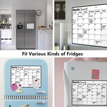 Load image into Gallery viewer, Volcanics Fridge Calendar Magnetic Dry Erase Calendar Whiteboard Calendar for Refrigerator Planners 16.9 Inches X 11.8 Inches