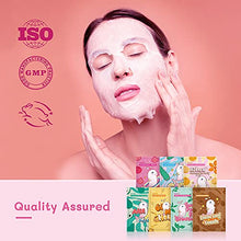 Load image into Gallery viewer, Sheet Mask by ZealSea Face Mask Skin Care (Pack of 14) Beauty Facial Mask - Hydrate, Brighten, Moisturize, and Soothe Facial Mask - for All Skin Types