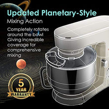 Load image into Gallery viewer, SanLidA Stand Mixer, 9.5 Qt. 10-Speed Electric Kitchen Mixer with Dishwasher-Safe Dough Hooks, Flat Beaters, Wire Whip & Pouring Shield Attachments for Most Home Cooks, SM-1551, Cream White