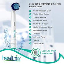 Load image into Gallery viewer, Compatible with Oral-B Electric Toothbrush Sensitive Replacement Head Generic - 8-Pack | Gentle-Action Tooth Brush Heads with Dupont Bristles | Sensitive Gums & Teeth & Gentle Whitening Action | Braun