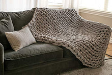 Load image into Gallery viewer, ColeyBear Weighted Chunky Knit Blanket for Home Decor, Bedroom Decor, and Boho Decor | Chunky Yarn Weighted Blankets 100% Guaranteed Not to Shed | Weighted Blanket | Queen Blanket 60" X 80"