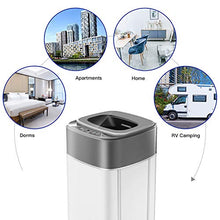 Load image into Gallery viewer, Portable Washing Machine Koswin Full-Automatic Portable Washer with 8 lbs Load Capacity 6 Washing Programs Up Drainage 1.0 Cu.ft Top Load LED Display White and Gray