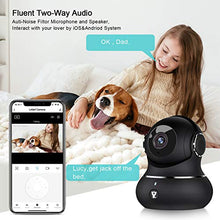 Load image into Gallery viewer, Indoor Security Camera, Littlelf 1080P Home WiFi Wireless IP Camera for Pet/Baby Monitor with Motion Tracking, 2-Way Audio, Night Vision Cloud (Black)