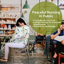 Load image into Gallery viewer, Pobi Baby Premium Multi-Use Cover - Nursing Cover, Baby Car Seat Covers, Shopping Cart, High Chair, and Breastfeeding Cover - Ultra-Soft, Stretchy, and Versatile Floral Scarf for Baby and Mom (Allure)