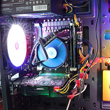 Load image into Gallery viewer, ThreeBulls PWM Fan Hub, PC CPU Cooling 4 PIN/3PIN Fan Power Cable Hub Splitter Adapter Sleeved PWM Case Fan Splitter for 12V Desktop Computer Cooler Case Fans 1 to 5 Way (15.7 Inch)