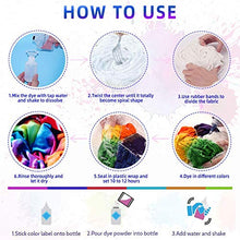 Load image into Gallery viewer, Tie Dye Kit,26 Colors Fabric Dye Kits for Kids, Adults and Groups with Rubber Bands, Gloves, Funnel, Apron,Table Covers and Spray nozzles Add Water Only for Party Gathering Festival User-Friendly
