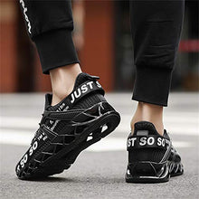 Load image into Gallery viewer, UMYOGO Mens Athletic Walking Blade Running Tennis Shoes Fashion Sneakers (10 M US, 1-Black)
