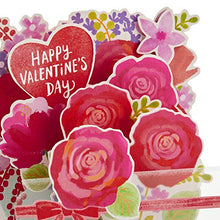 Load image into Gallery viewer, Hallmark Paper Wonder Displayable Pop Up Valentines Day Card (Flowers Valentine)