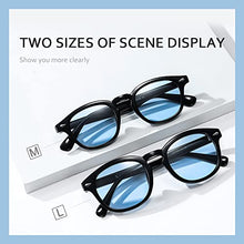 Load image into Gallery viewer, Vintage Round Eyewear Blue Light Blocking Eyewear Black Frame Anti Blue Light Transparent Lens