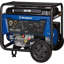 Load image into Gallery viewer, Westinghouse WGen7500 Portable Generator with Remote Electric Start - 7500 Rated Watts & 9500 Peak Watts - Gas Powered - CARB Compliant - Transfer Switch Ready