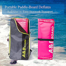 Load image into Gallery viewer, Pink Paddleboard Inflatable Paddle Board,ISUP 10'6''x32''x6'' Stand Up Paddle Board Standing Boat for Adult, Inflatable Paddle Boards for Adults 320lbs Capacity,15PSI Pressure(Pink)